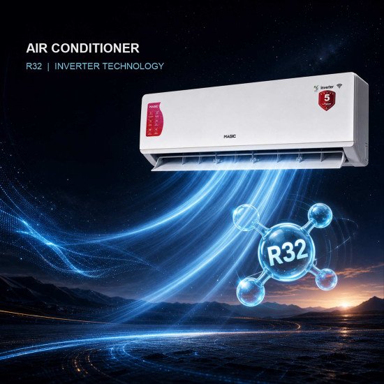 Air Conditioner Magic 3 TON 10 Years Compressor Warranty 7 Years indoor And Outdoor Unit