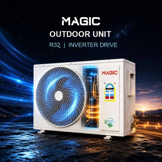 Air Conditioner Magic 3 TON 10 Years Compressor Warranty 7 Years indoor And Outdoor Unit
