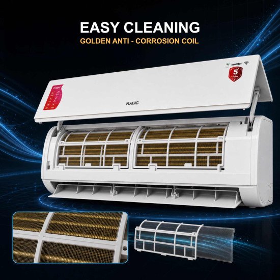 Air Conditioner Magic 3 TON 10 Years Compressor Warranty 7 Years indoor And Outdoor Unit