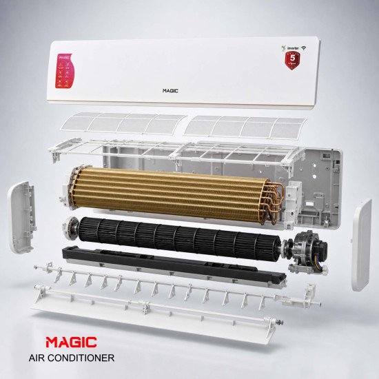 Air Conditioner Magic 3 TON 10 Years Compressor Warranty 7 Years indoor And Outdoor Unit