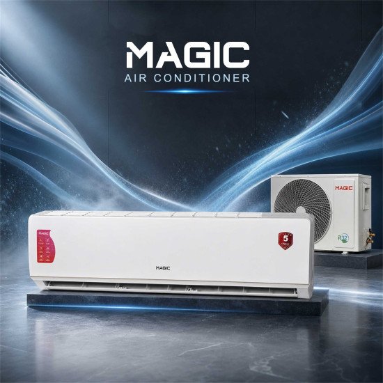 Air Conditioner Magic 2.5 TON 10 Years Compressor Warranty 7 Years indoor And Outdoor Unit