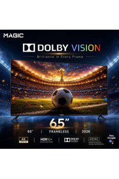 Magic TV 65 Frameless MG65Y24USBT2/15 2 YEARS WARRANTY.