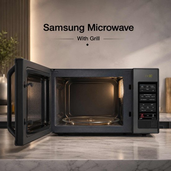 Samsung Microwave With Grill MG402MADXBB
