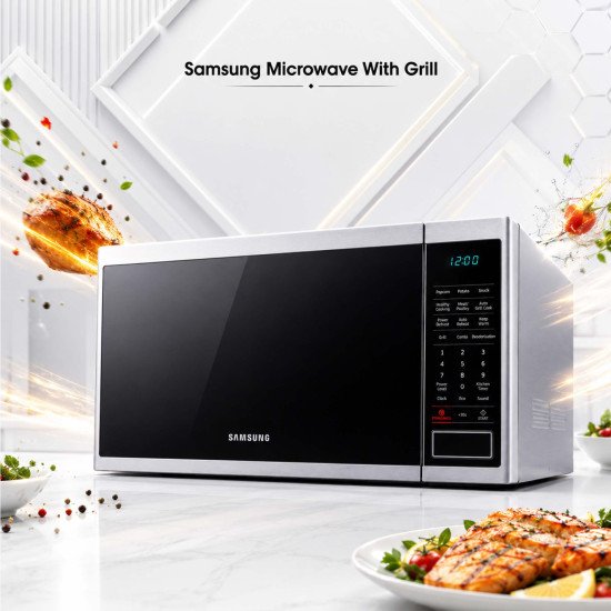 Samsung Microwave With Grill MG40J5133AT Silver