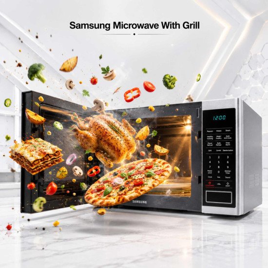 Samsung Microwave With Grill MG40J5133AT Silver