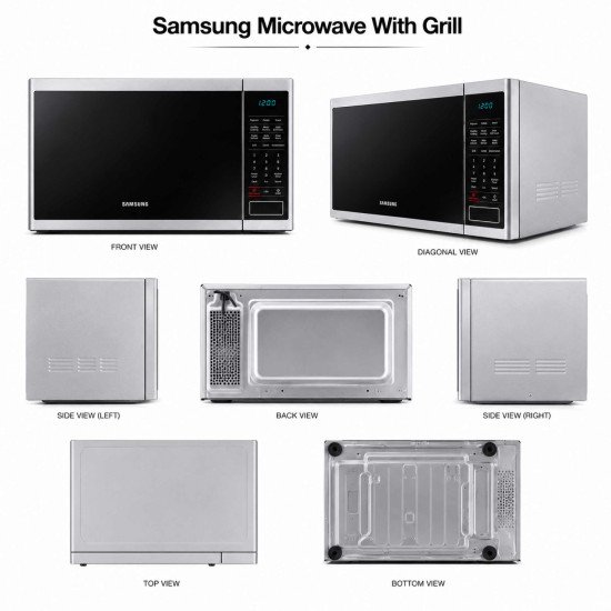 Samsung Microwave With Grill MG40J5133AT Silver