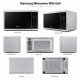 Samsung Microwave With Grill MG40J5133AT Silver