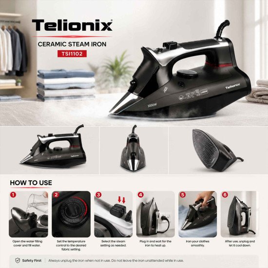 TSI1102 TELIONIX STEAM IRON