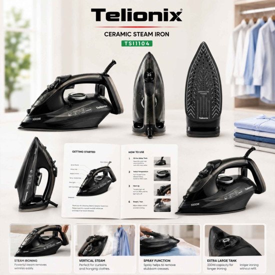 TSI1104 TELIONIX STEAM IRON