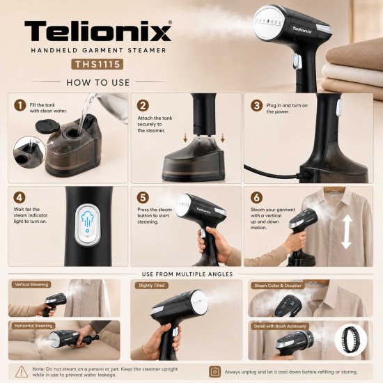 THS1115 TELIONIX GARMENT STEAMER