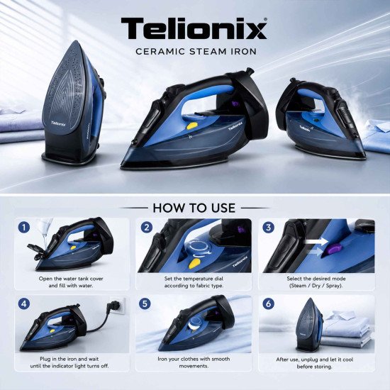 TSI1121 TELIONIX STEAM IRON