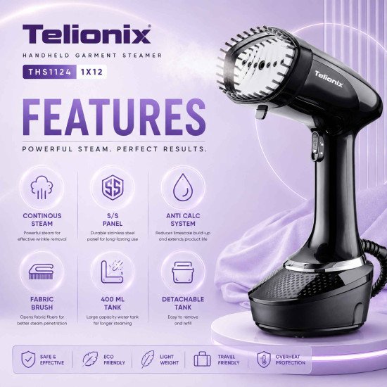 THS1124 TELIONIX GARMENT STEAMER