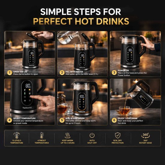 TEK1401 TELIONIX ELECTRIC KETTLE