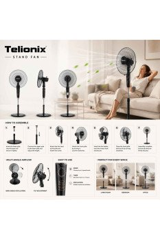 TSF2204 TELIONIX STAND FAN