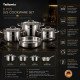 TSC3626 TELIONIX S/S COOKWARE SET 8PCS