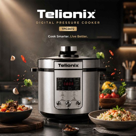 TPC3672 TELIONIX ELECTRIC PRESSURE COOKER