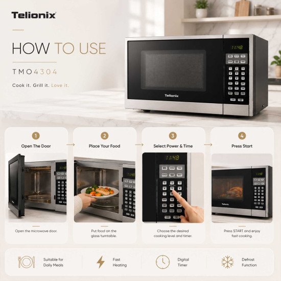 TMO4304 TELIONIX MICROWAVE OVEN