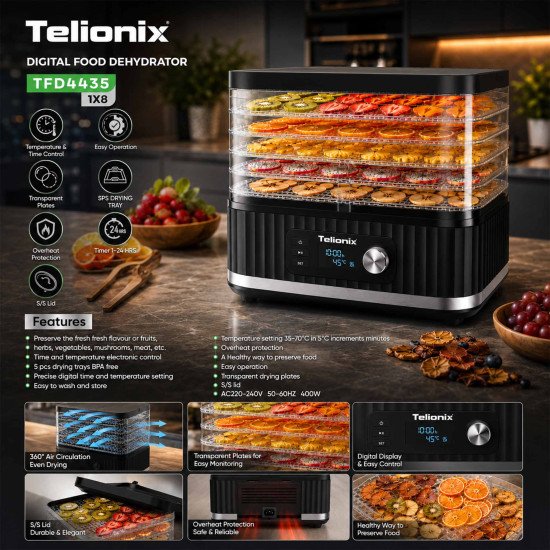 TFD4435 TELIONIX FOOD DEHYDRATOR