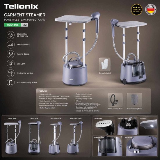 TGS4606 TELIONIX GARMENT STEAMER