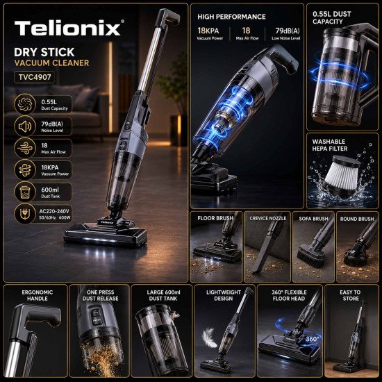 TVC4907 TELIONIX VACUUM CLEANER
