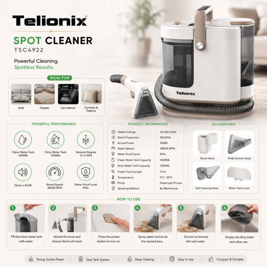 TSC4922 TELIONIX SPOT CLEANER