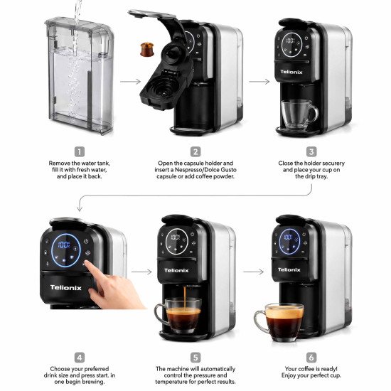 TCM5104 TELIONIX COFFEE MACHINE