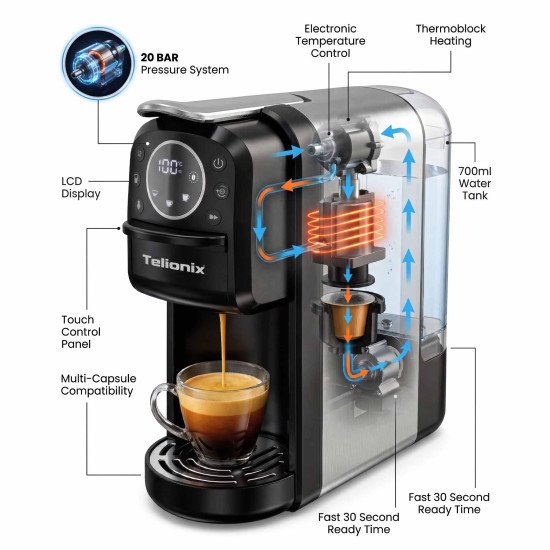 TCM5104 TELIONIX COFFEE MACHINE