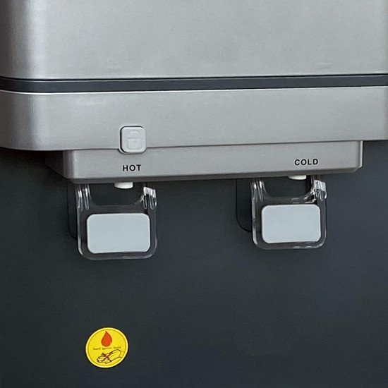 موزع مياه من ناشيونال برو مع خزانة للتخزين - بلون اسود